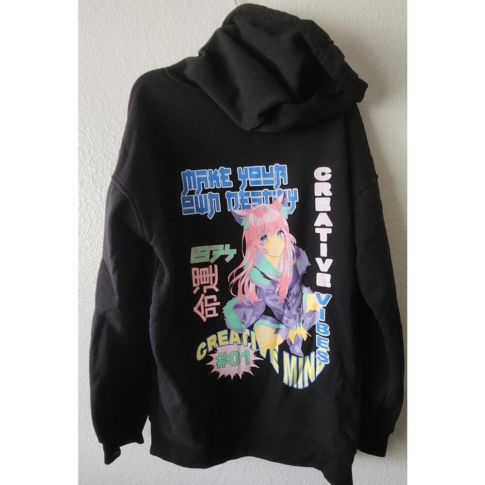 NWT Orange Kiss  Hoodie Anime sz s black LIMITED JAPAN EDITION Convention EVENT